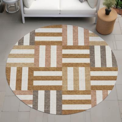 Addison Rugs Machine Washable Indoor/ Outdoor Modern Hatch Chantille Rug