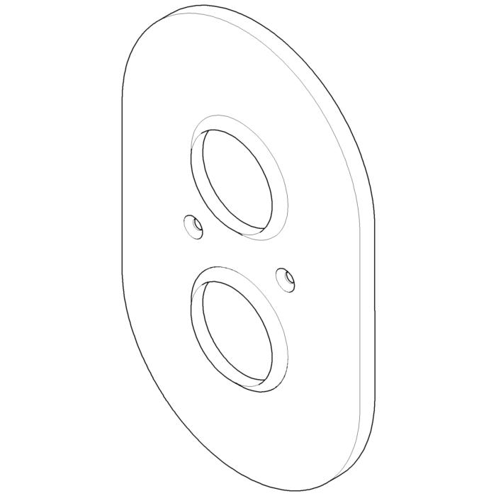 Dornbracht Abdeckung Thermostat 90110205800-06 platin matt