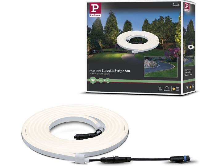 Paulmann Plug & Shine LED Strip Warmweiß Einzelstrip