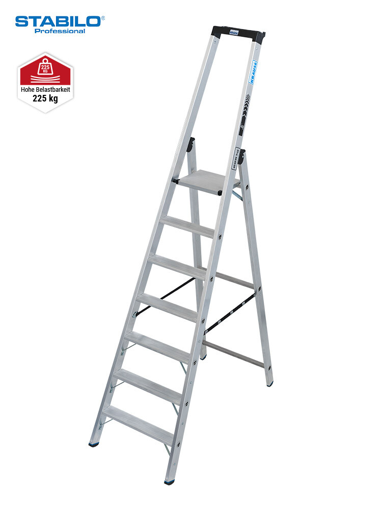 KRAUSE STABILO Stufen-StehLeiter / 7 Stufen / Schwerlastleiter / gemäß TRBS 2121-2 - Art-Nr: 135056