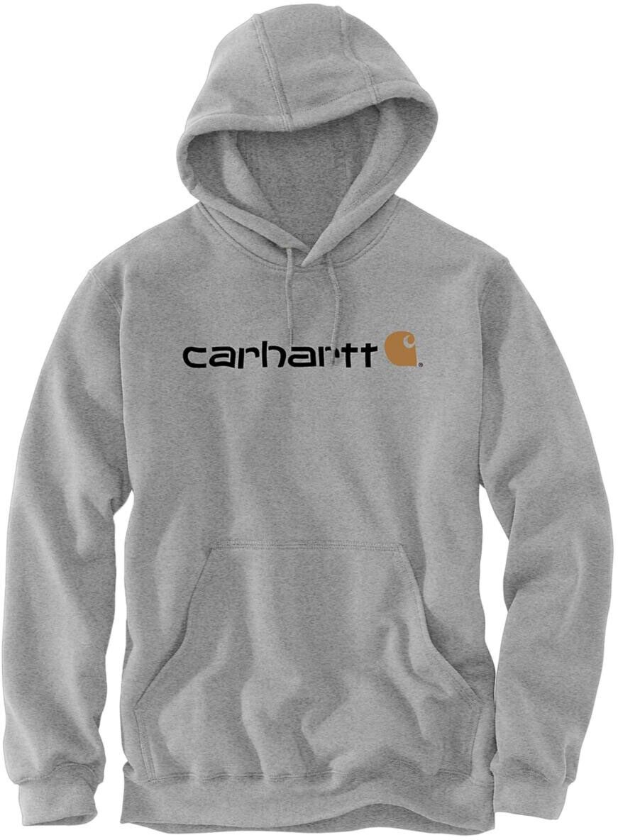 Carhartt Huvtröja Logo, gråmelerad