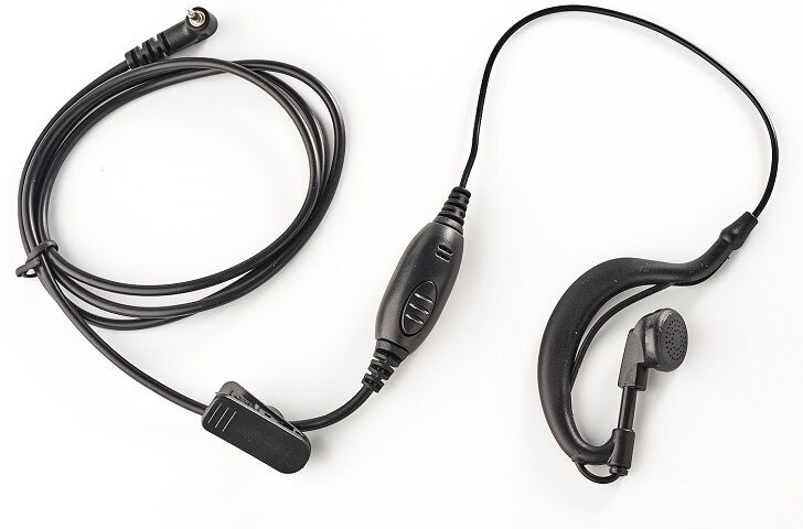 Micro-casque Dynascan F-15 contour d'oreille Contour d'oreille avec bouton PTT pour talkie-walkie Dynascan F-15.