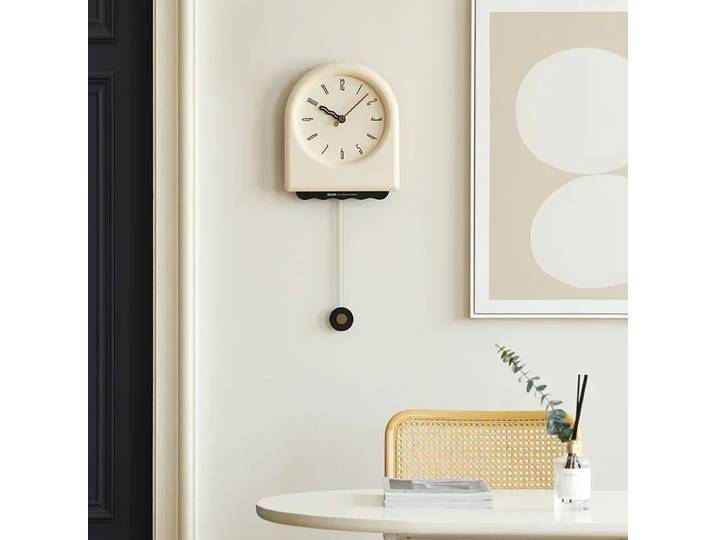 Nouvelle Horloge Murale Style Coréen 2024 - Horloge Numérique de Salon avec Pendule Oscillant, Décoration Moderne pour la Maison, Mouvement Silencieux