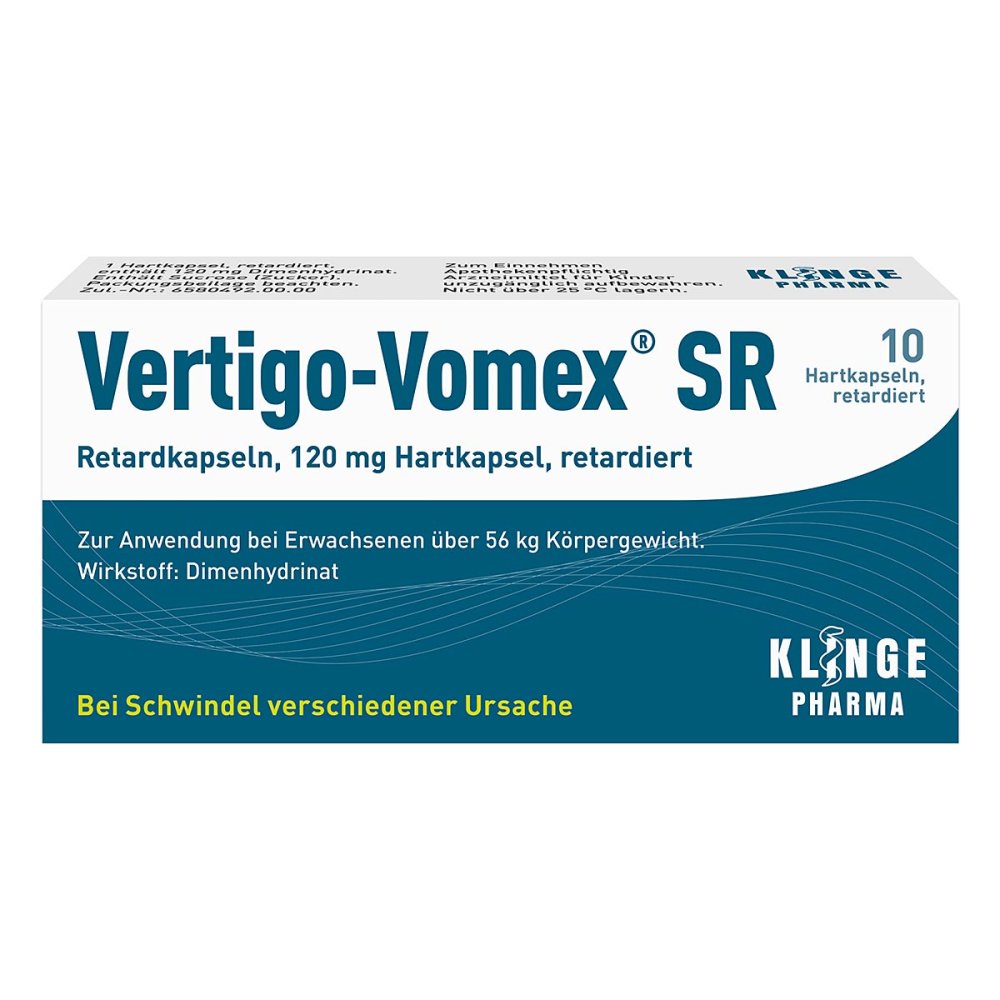 Klinge Pharma GmbH Vertigo-Vomex SR Retardkapseln 00278008