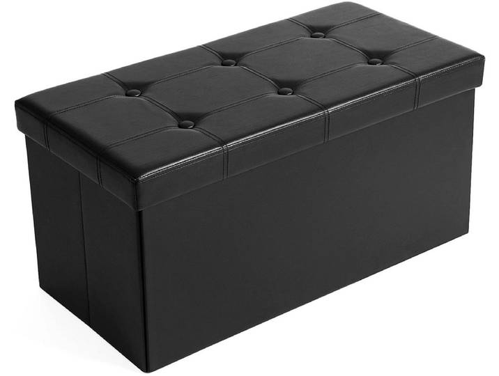 Bettkasten SONGMICS TRUNK Synthetisches Leder schwarz