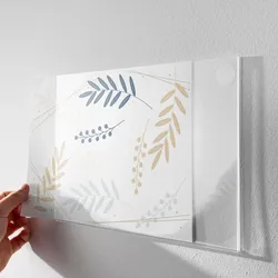 Acrylglastaschen ohne Bohrlöcher Hochformat | A3, Acryl (PMMA), transparent