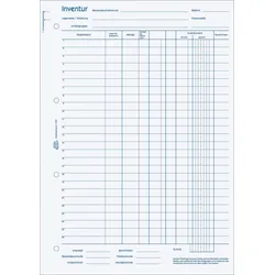 AVERY Zweckform Inventurbuch DIN A4 1x 50 Seiten