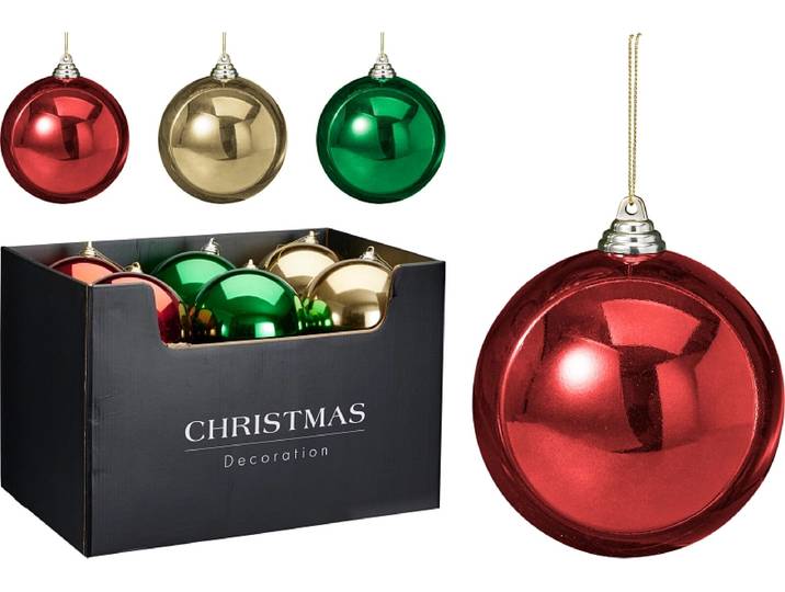 Weihnachtskugeln MERRY mehrfarbig