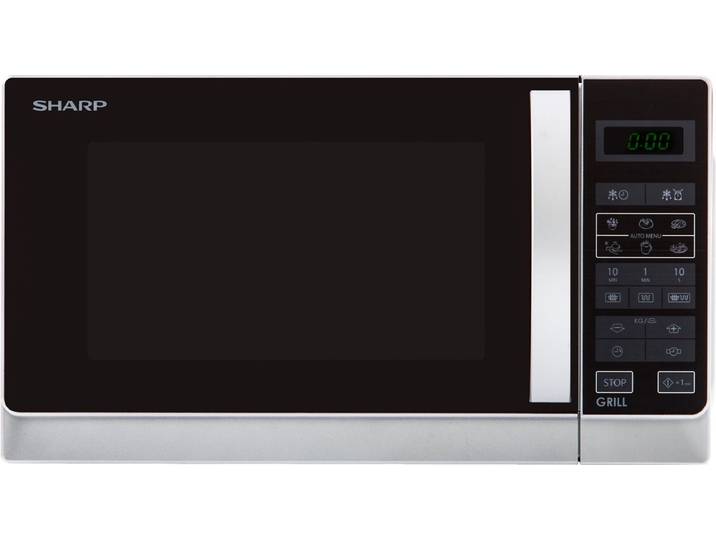 Sharp R642INW - Solo Magnetron - Grill - zilver