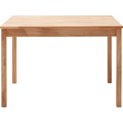 Esstisch MCA LIVING "Alfons", braun (wildeiche, wildeiche, wildeiche), B:110cm H:76cm T:70cm, Tische, Rechteckiger Esstisch Esstisch Holz-Esstische, Massivholztisch in Wildeiche geölt, belastbar bis 50 kg