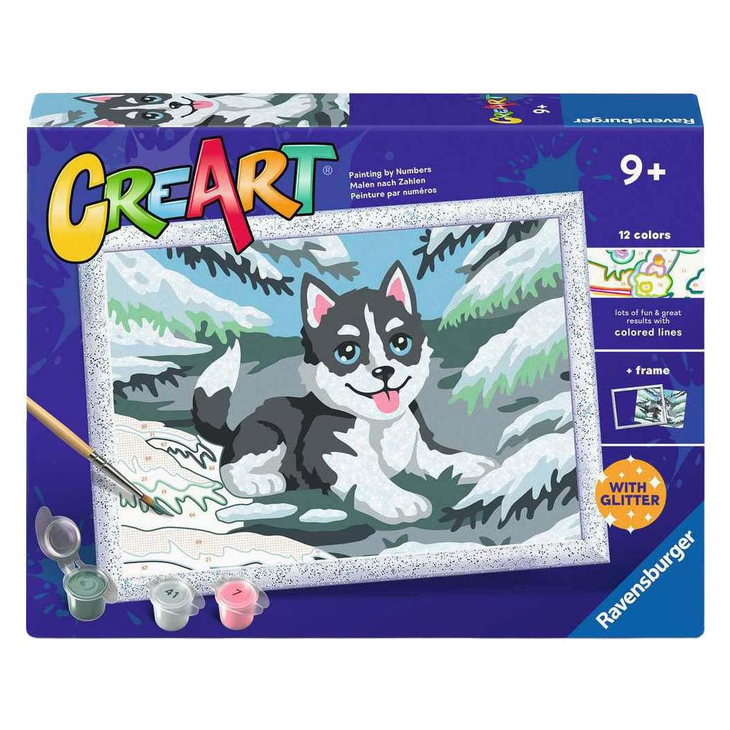 Ravensburger CreArt - Malen nach Zahlen - Frecher Husky (120232612-RA)