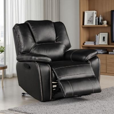 VIVIADORE Leather Recliner Chair, Plush Upholstered Armchair with Pillow-Top Armrests, USB Charging Port, 360 LB Weight Capacity