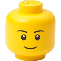 LEGO Storage Head "Boy", mini, Aufbewahrungsbox gelb