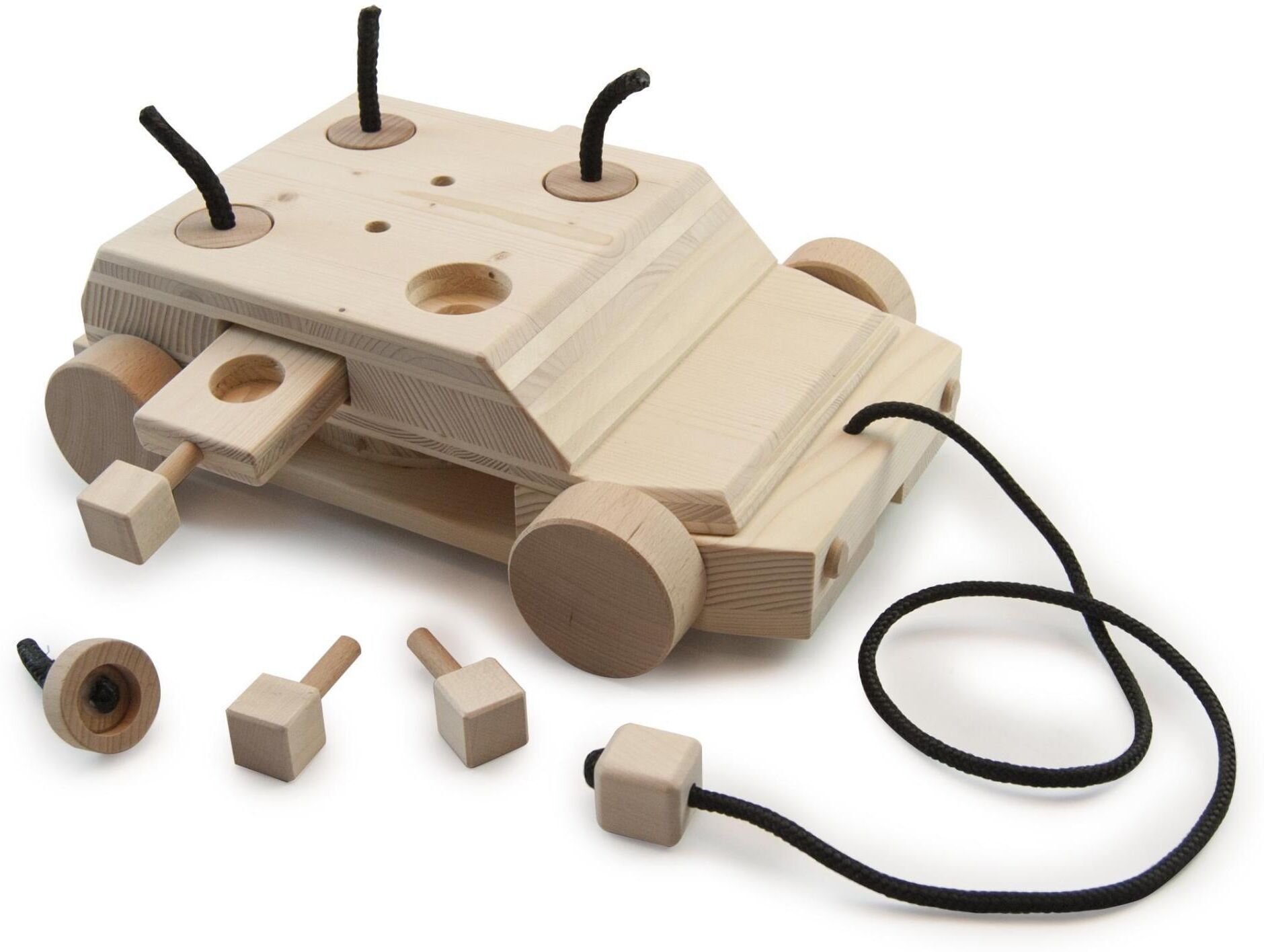 Tier-Intelligenzspielzeug "Hundespiele.ch Auto, sehr schwierig", braun, B:36cm H:13,5cm T:25cm, Holz, Tierspielzeuge, Tier-Intelligenzspielzeug, Holzart: Buche, Fichte (Deutschland) braun Einheitsgröße