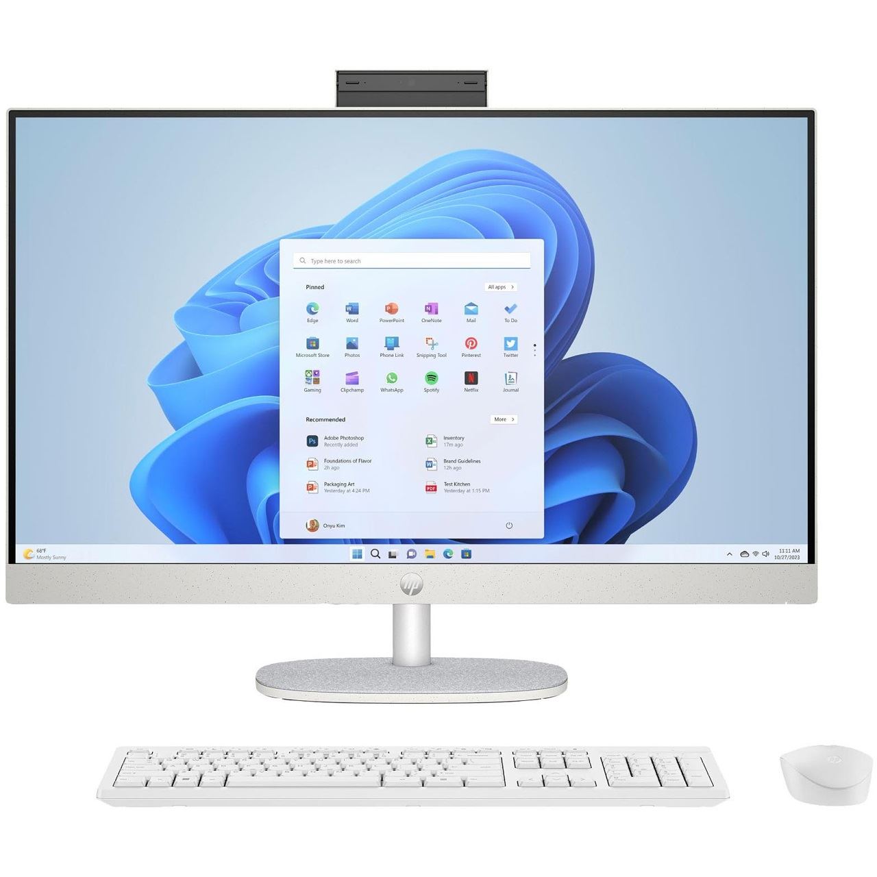 27" (68,58cm) HP 27-cr0006ng All-in-One PC, 16 GB RAM, 1 TB SSD, AMD RyzenÖ7 7730U