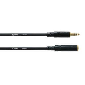 Cordial Audiokabel CFS 3 WY, 10580, 3m, 3,5mm Klinke / 3,5mm Klinken-Buchse, 3-polig