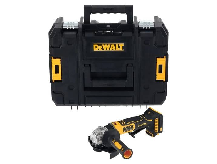 Meuleuse compacte 125 mm XR 18V Brushless - DEVALT - Sans batterie\, ni charger coffret TSTAK - DCG404NT-XJ
