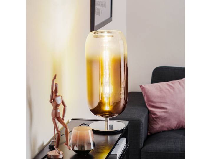 Gople Lampe de Table Copper - Artemide - Salon / séjour - Design - Verre - Avec abat-jour