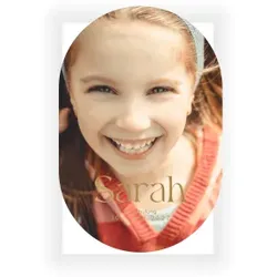 Einladungskarte Einschulung: Goldene Einschulung mit Foto