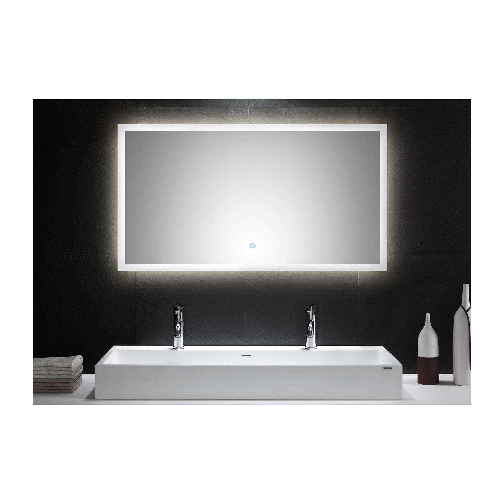 Posseik LED Spiegel 120x65 cm mit Touch Bedienung