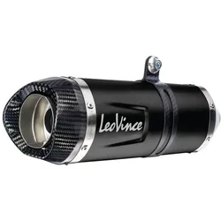 LeoVince SLIP-ON Edelstahl SBK LV ONE EVO Black Edition, Endkappe Carbon, für HONDA CB 750 Hornet