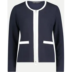 Taillierte Strickjacke Blau 38