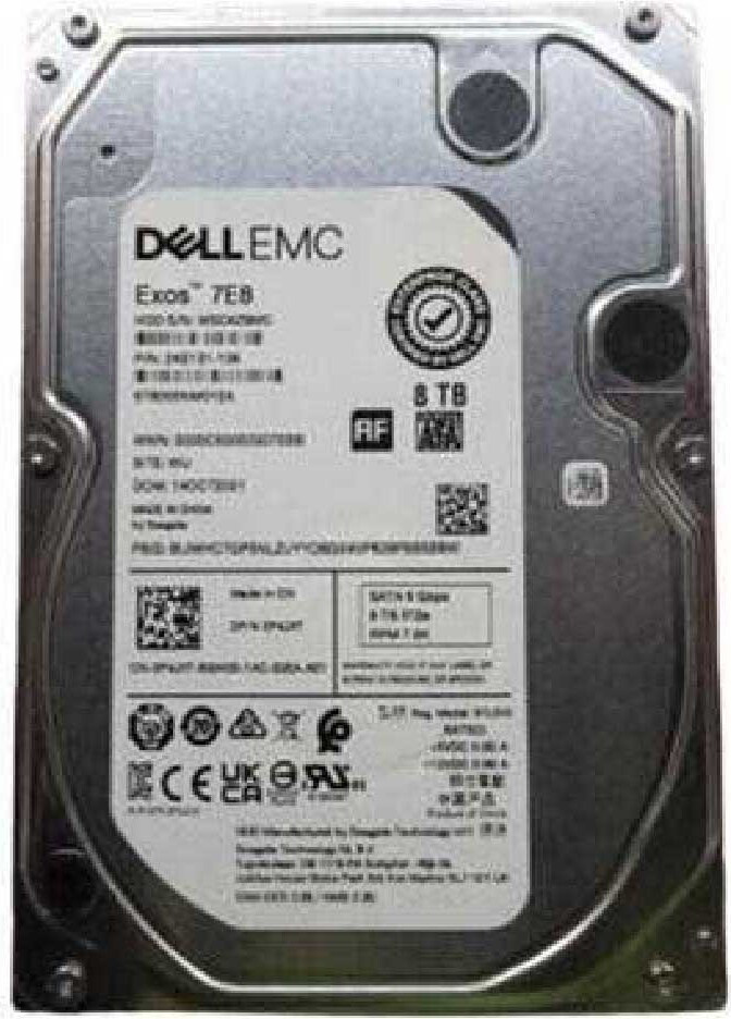 Dell 400-BRDB Interne Harde Schijf, 8 TB, 7200 RPM, 3.5 inch, SATA III