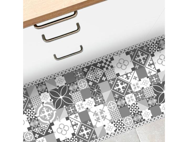 Tapis antidérapant - vinyle - int./ext. - gris - 120x200cm