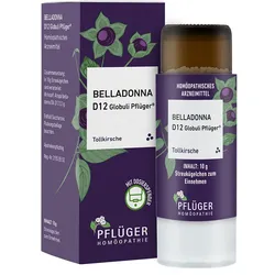 BELLADONNA D 12 Globuli Pflüger Globulispender 10 g