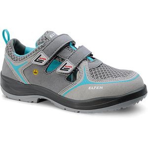 ELTEN Sicherheitsschuhe Mila aqua Easy, ESD, S1, Sandalen, Stahlkappe, Mikrofaser & Textilmaterial, Gr. 37