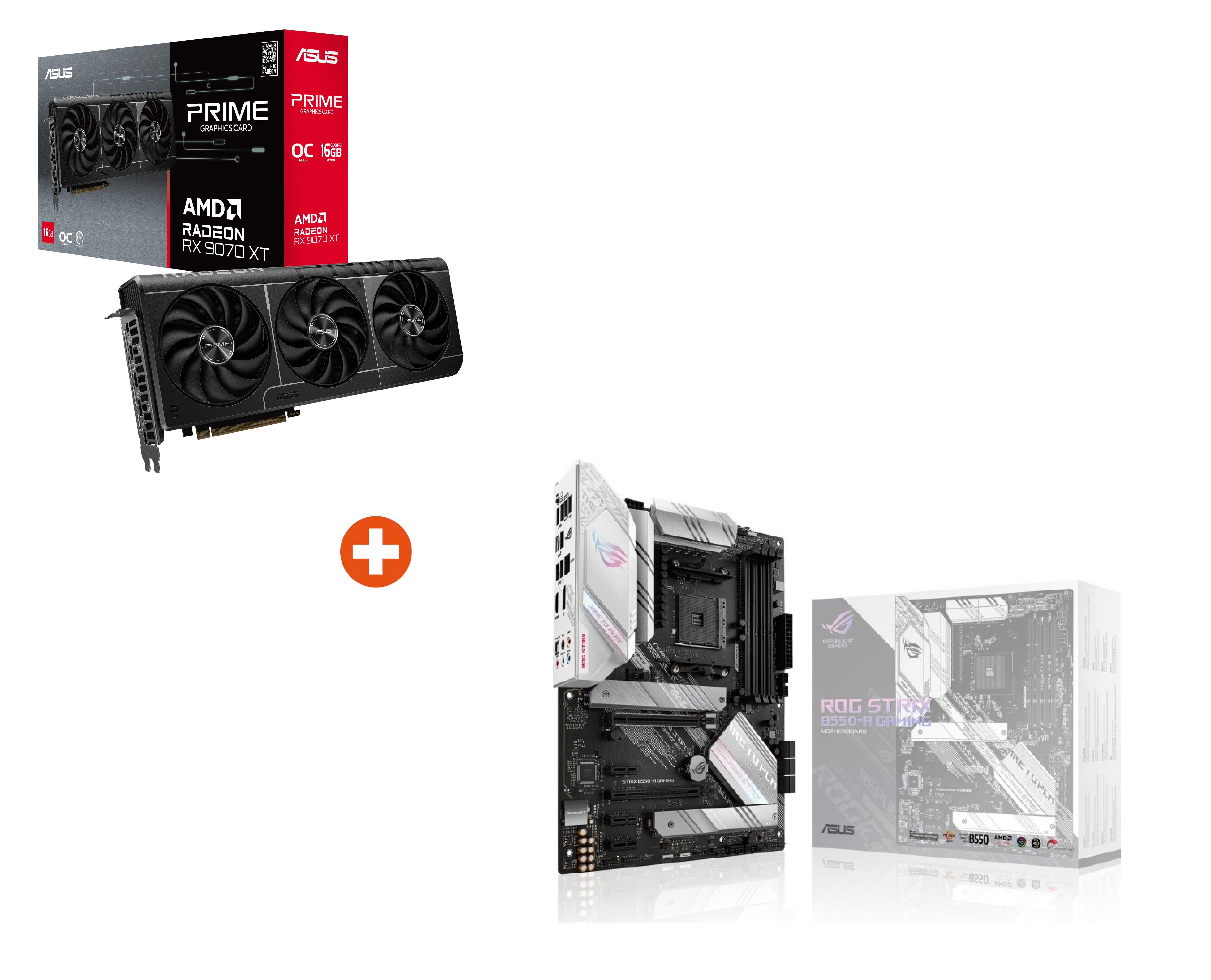ASUS LEVEL UP #9 Bundle (PRIME-RX9070XT + ROG STRIX B550-A GAMING)