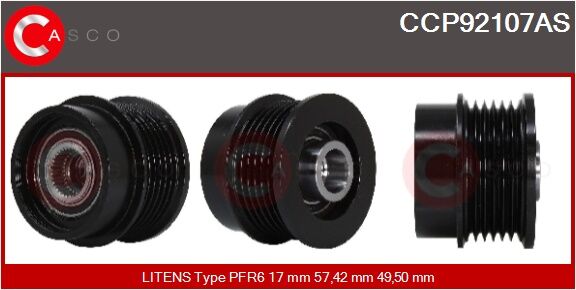 Casco Riemenscheibe, Generator Ccp92107as Für Ika