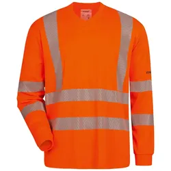Warnschutz Langarmshirt UV-Schutznature - 4XL - Orange