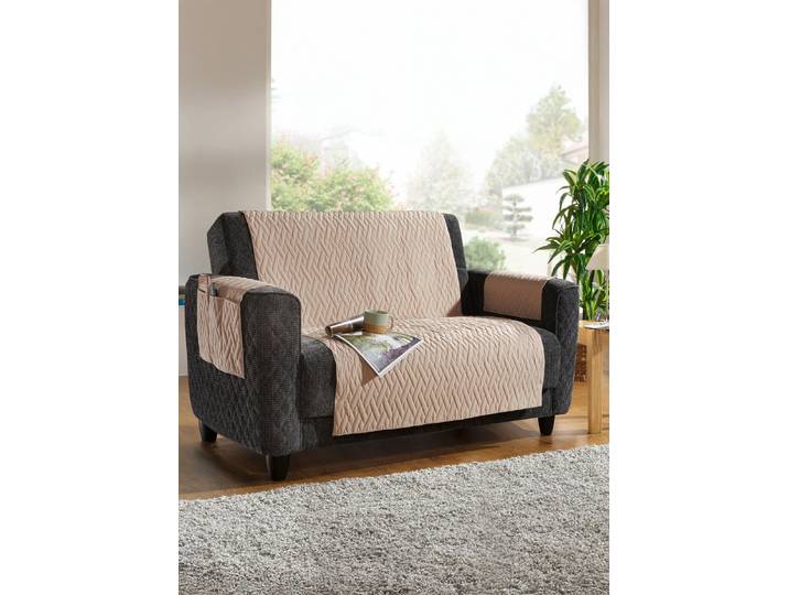 Wasserdichte Schoner – Schutzauflage, Beige, Größe 842 (Couchschoner, 110x150 cm)