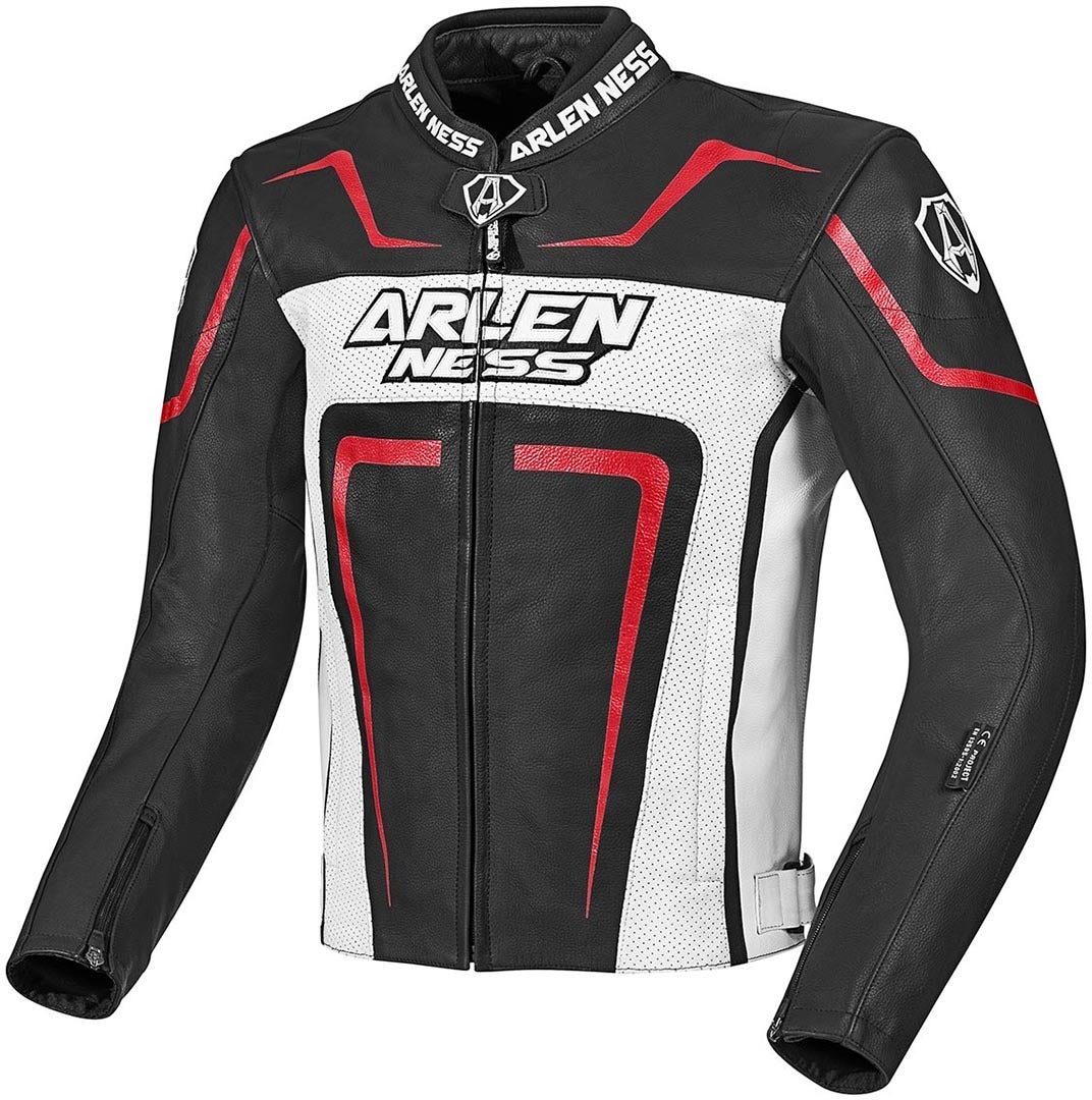Arlen Ness Motegi Motorrad Lederjacke LJ-8986-AN-123-48