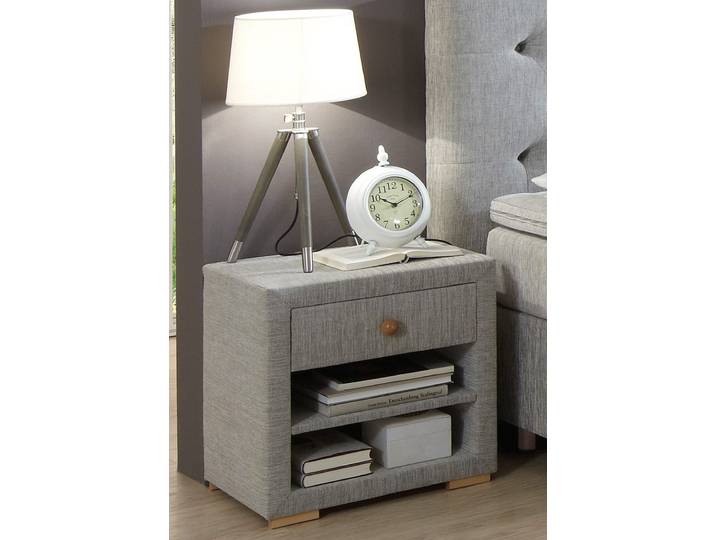 Nachtkonsole HOME AFFAIRE Claire , grau (hellgrau), B:52cm H:54cm T:43cm, Sideboards, Nachtkonsole