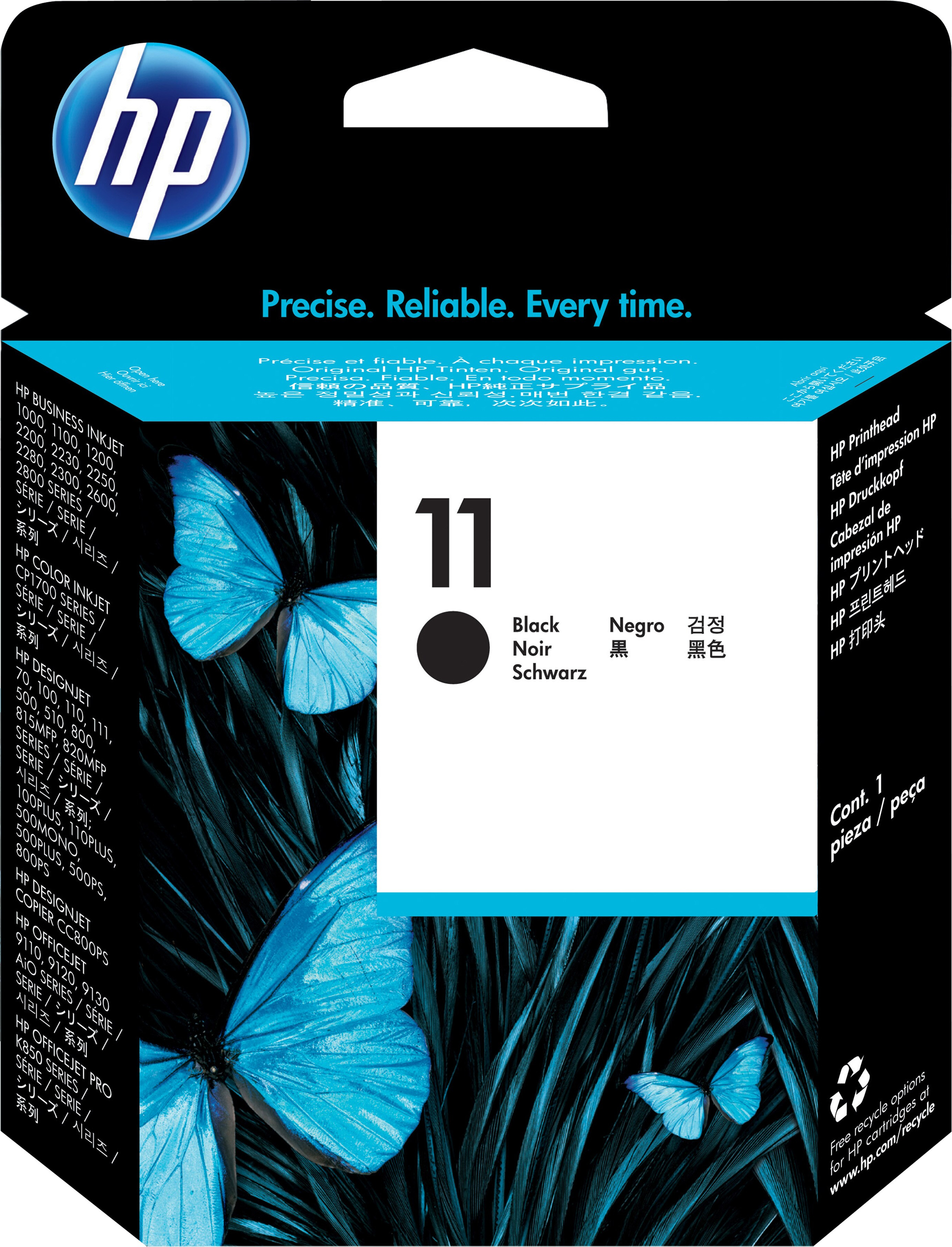 HP 11 Black Printhead, Schwarz, 1 Stück(e)