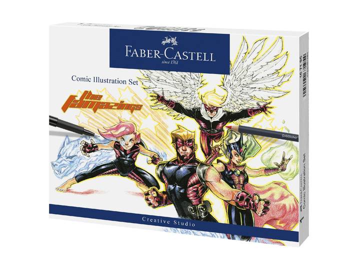 Kreativset FABER-CASTELL Pitt Arti , schwarz, Kreativsets, Kreativset