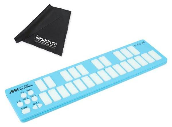 Muse Kinetics K-Board Aqua MIDI-controller inclusief microvezeldoek