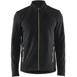 Microfleecejacke "4765" Unite - M - schwarz/gelb