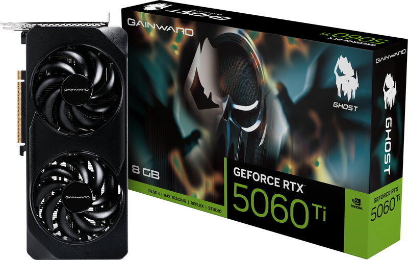Gainward GeForce RTX 5060 Ti Ghost Grafikkarte, 8192 MB GDDR7
