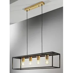 Hängeleuchte SANSIBAR SÖNSHÖRN (BHT 85x150x22 cm) - schwarz - BHT 85x150x22 cm