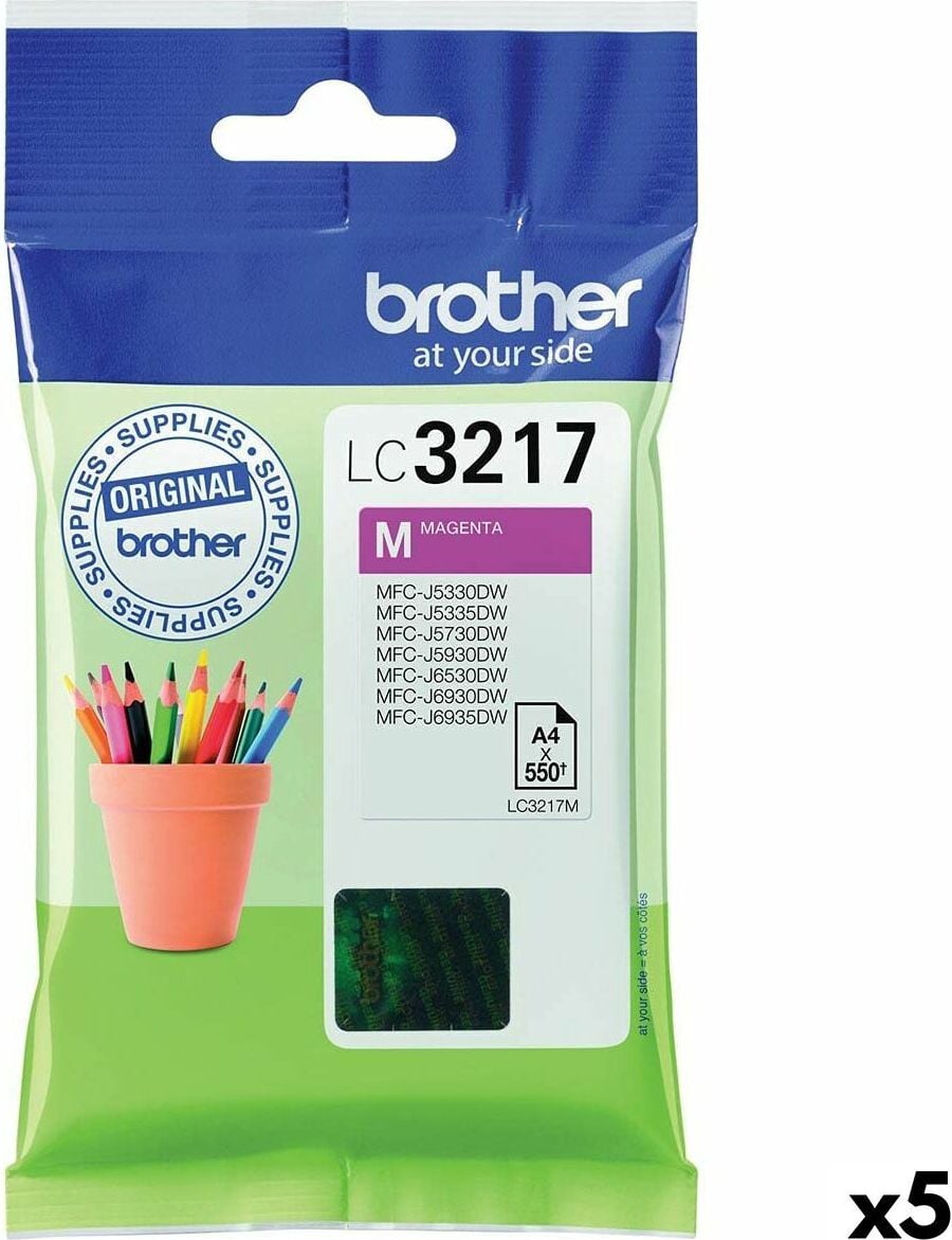 Brother LC3217 magenta inktpatroon (5 stuks)