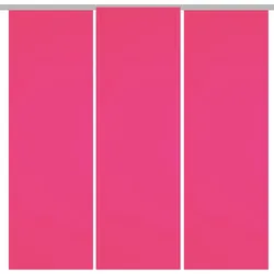 Arsvita 3er Pack Schiebegardine Blickdicht Alessia pink