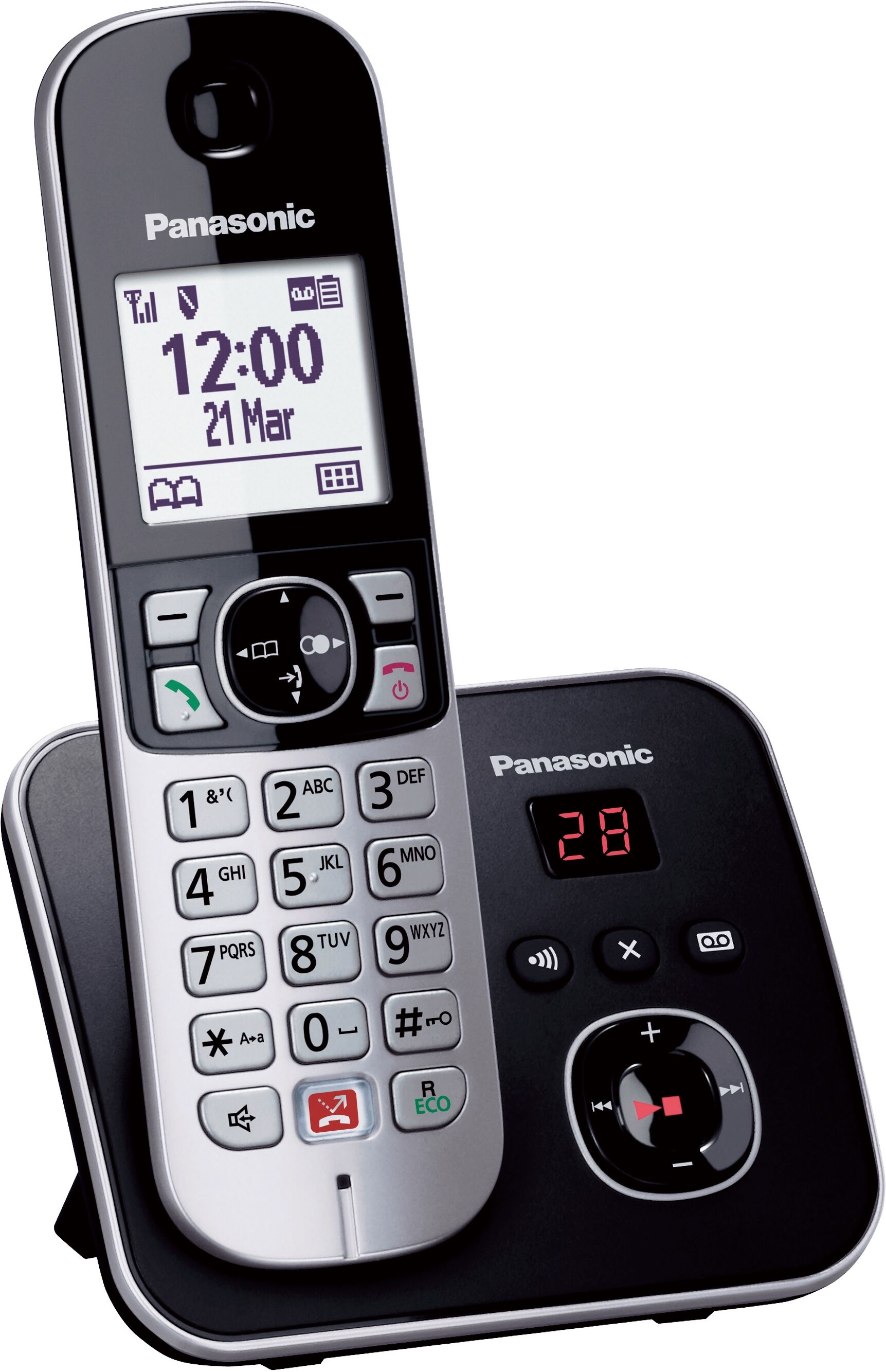 Panasonic CORDLESS C/VIVAVOCE+SEGRETERIA BLACK TG6861JTB