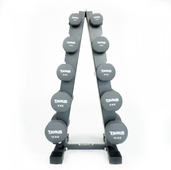 Taurus Neoprene Studio Dumbbells Taurus Neoprene Dumbbells - 5 Pair Set with...
