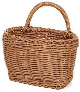 Inspire Essentials Handwoven Rattan Style Hanging Storage Basket 3