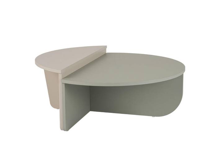 Calicosy Couchtisch (2er-Set) orion 35/90/90 cm, Grün, 90x35x90 cm, Wohnzimmer, Wohnzimmertische, Couchtische