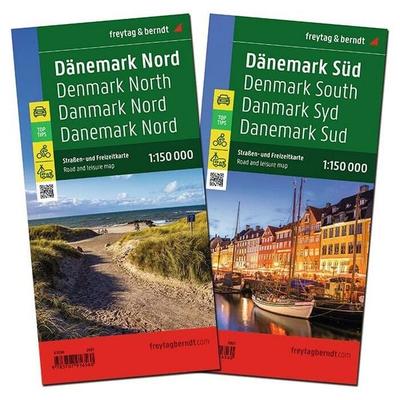 freytag & berndt Straßenkarte Dänemark Set 1:150.000, Sonstige von , KOMPASS Freytag & Berndt, 978-3-7079-1656-0