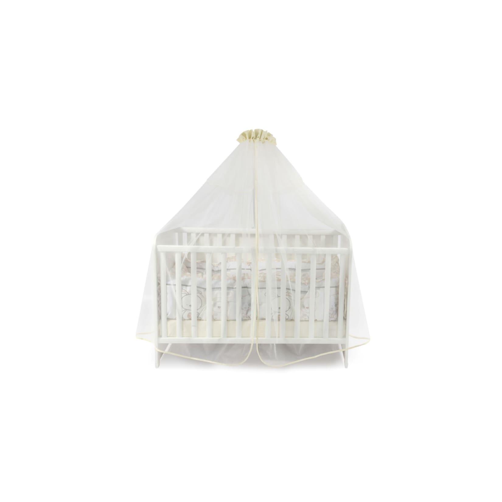 Lorelli Babybetthimmel, Baldachin 480 x 150 cm Insektenschutz Babybett Laufstall beige